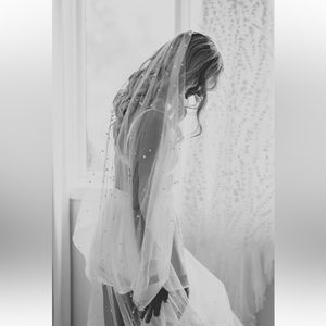 Cathedral length Made with Love Pearl Veil
